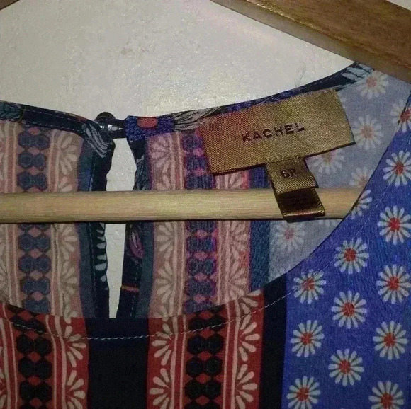 ANTHRO" Kachel Eliason Floral Printed Dress - Picture 4 of 8